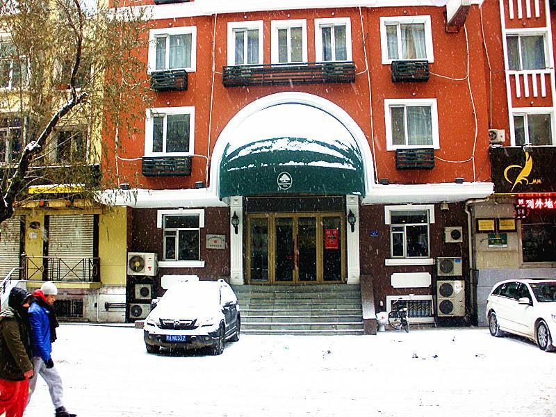 Greentree Inn Heilongjiang Harbin Zhongyang Street Business Hotel Exterior foto